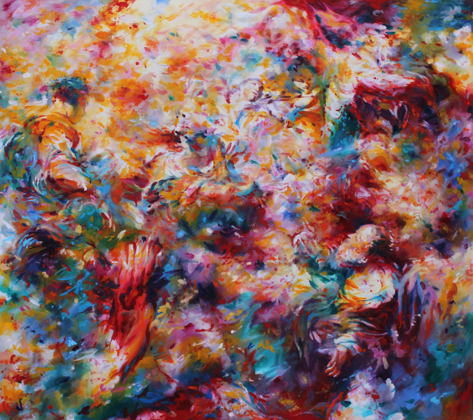 Mario Vespasiani: Senza titolo - 180x200 cm, olio su tela, 2008