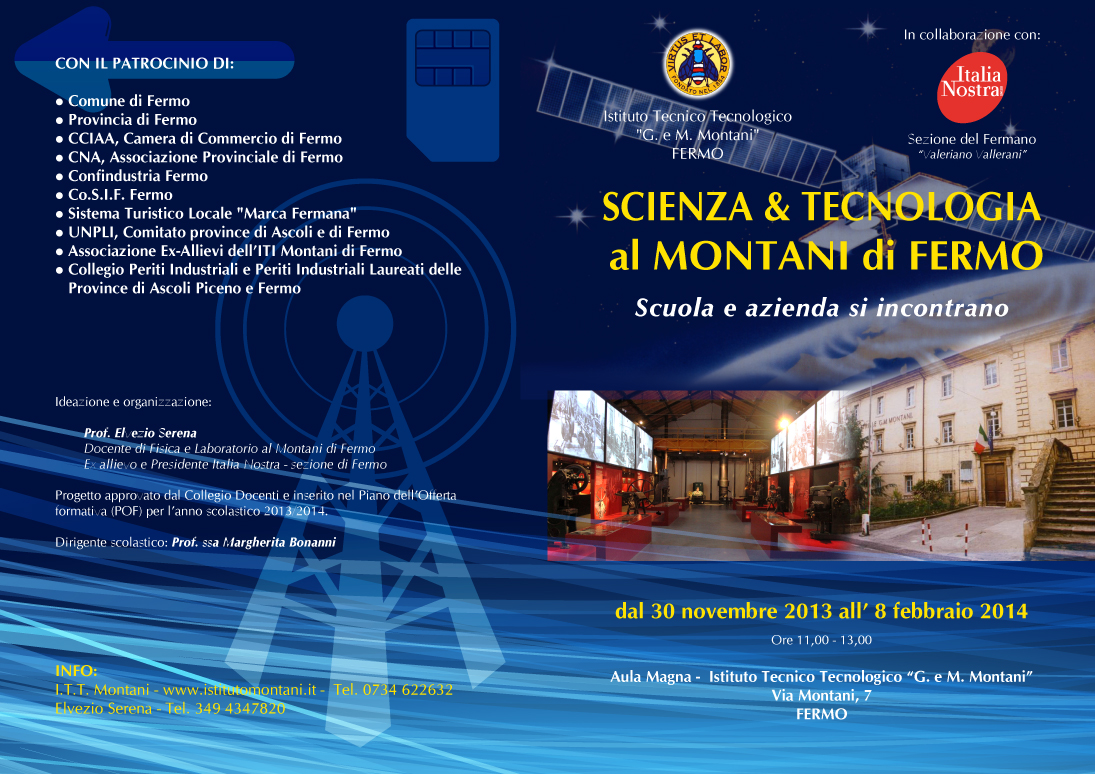 Scienza e Tecnologia al MONTANI di Fermo MarchePlace; Le Marche in un