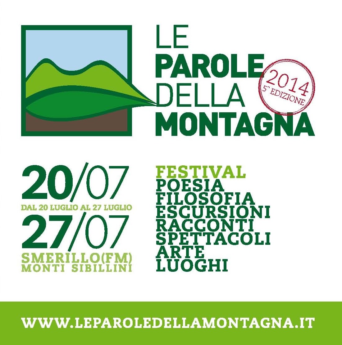 le parole della montagna