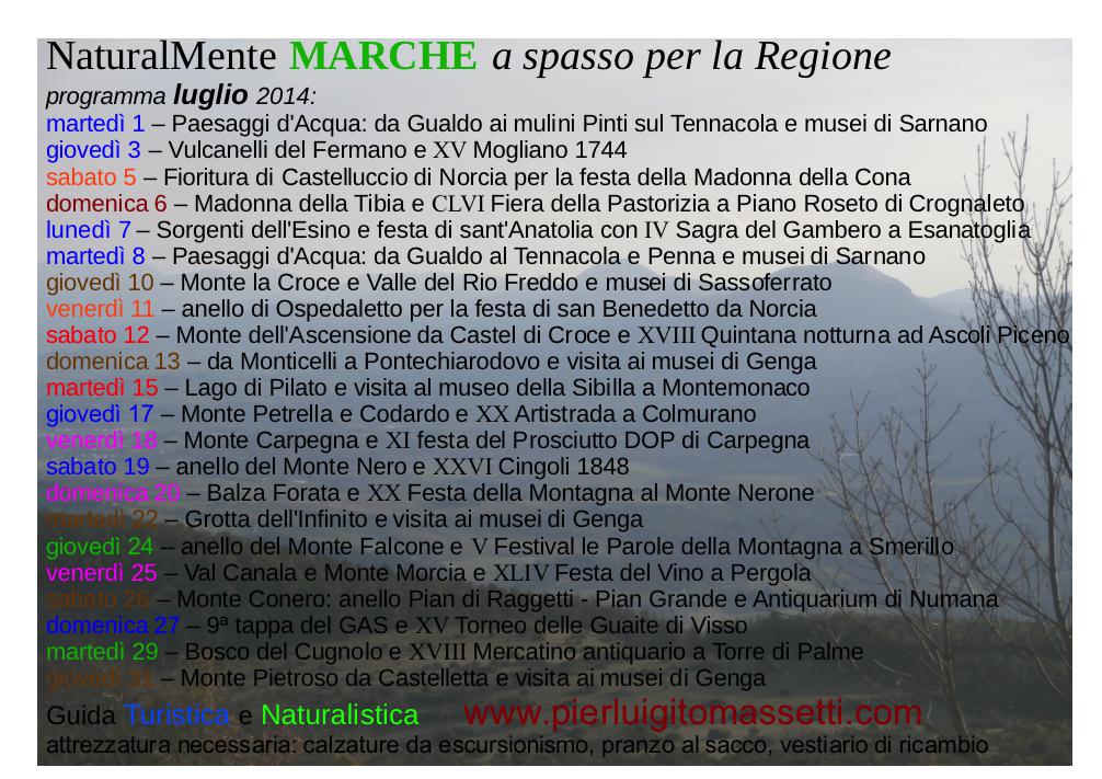 escursioni Marche