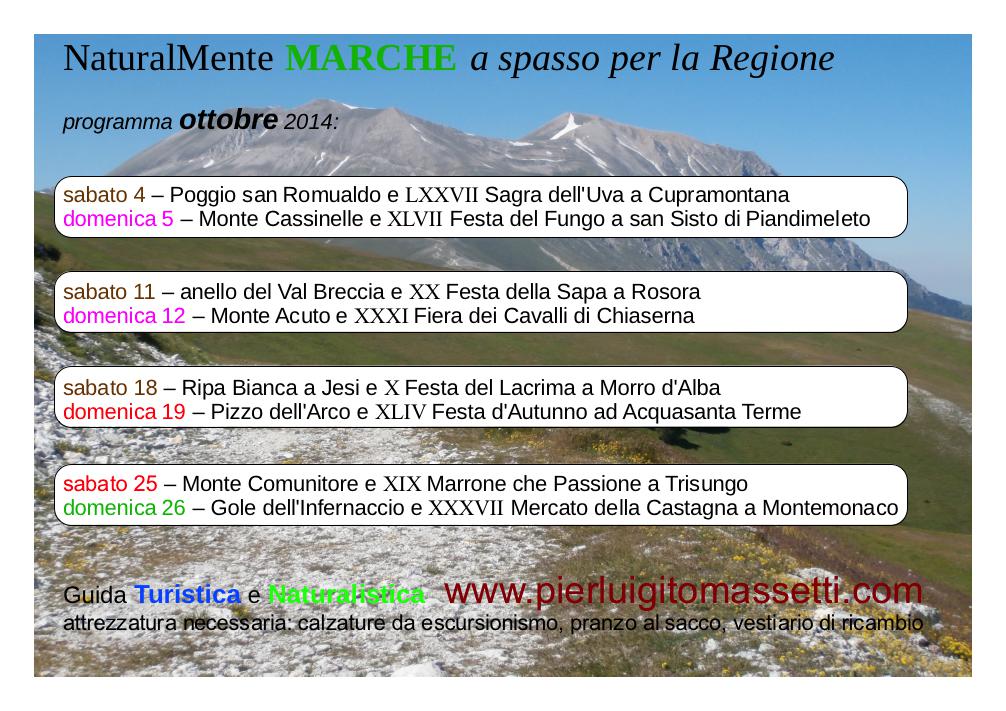 escursioni e passegiate marchigiane
