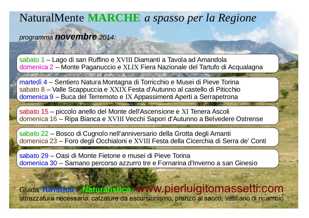 le Marche a piedi