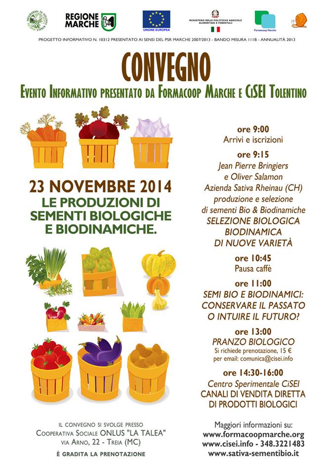 sementi biologiche e biodinamiche
