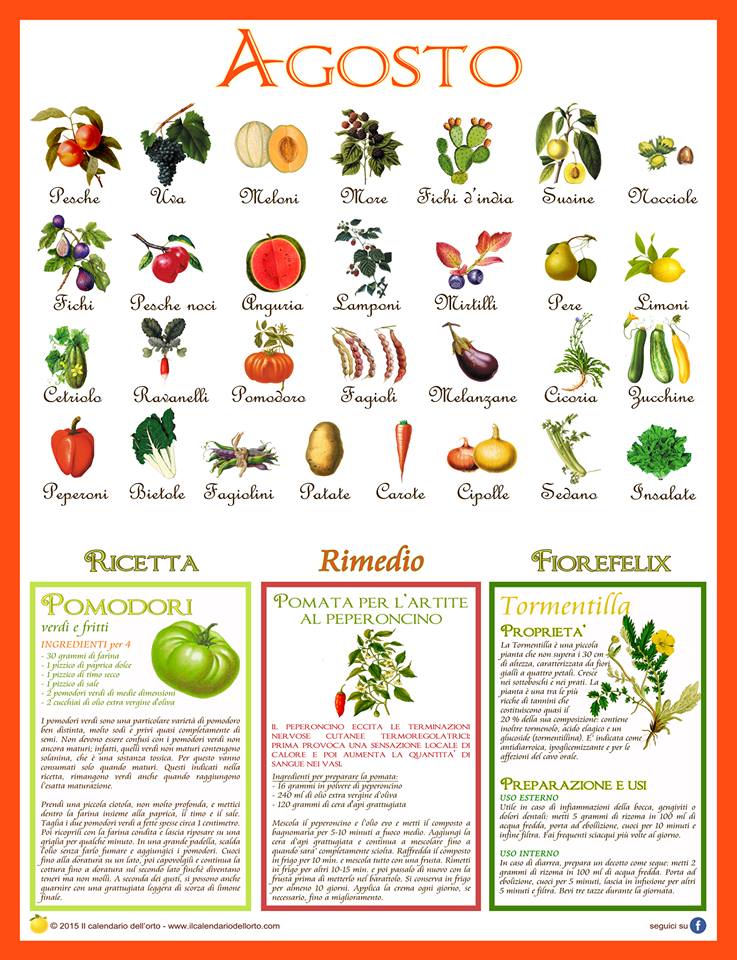 orto di agosto