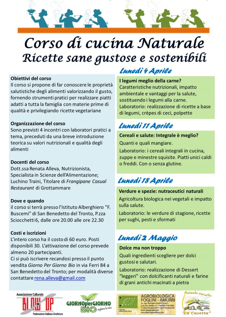 corso di cucina naturale