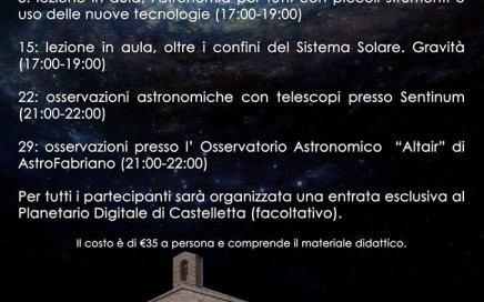 corso astronomia