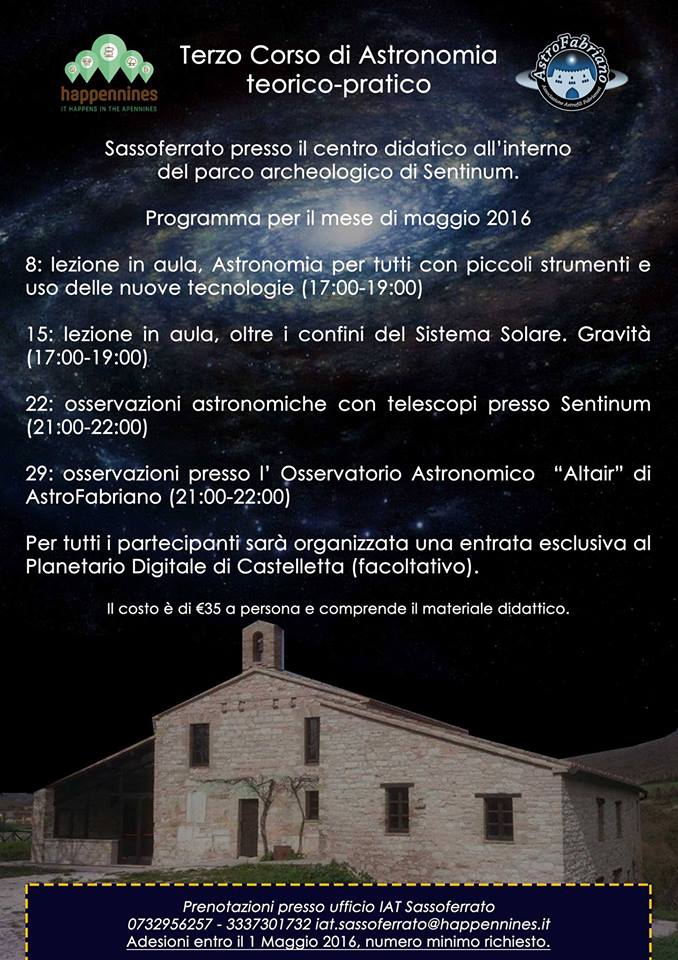corso astronomia