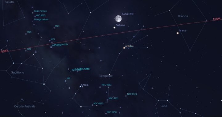 congiunzione luna saturno