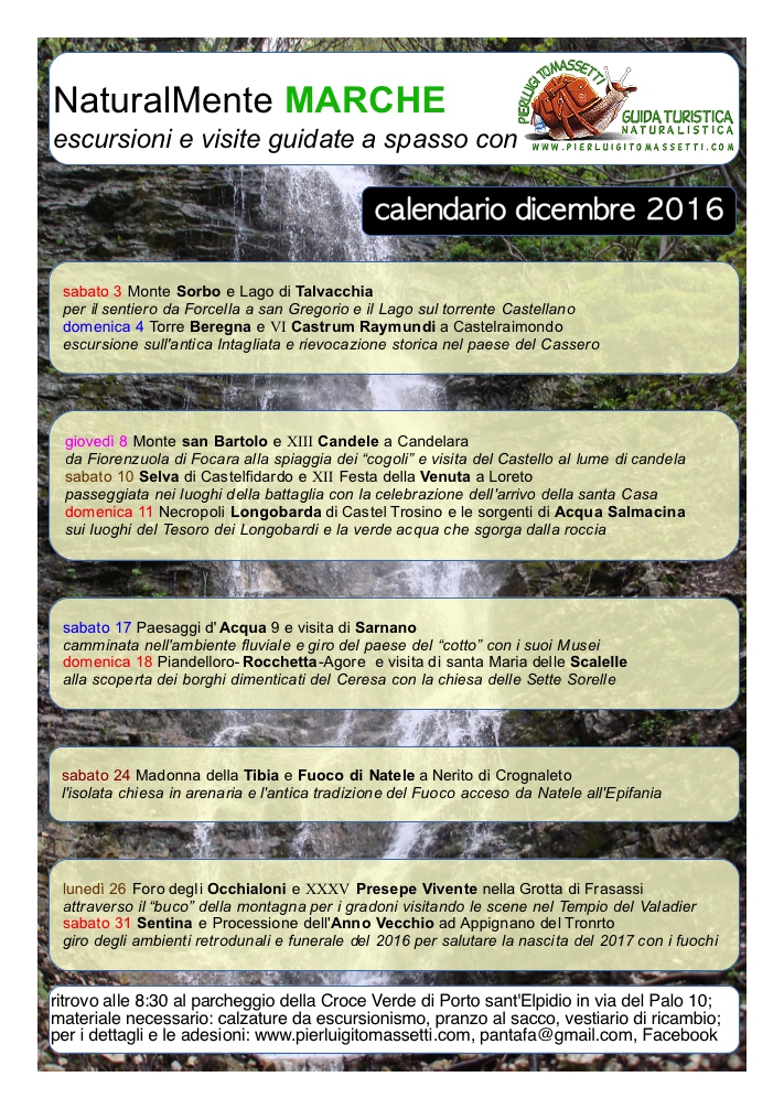 escursioni a dicembre 2016