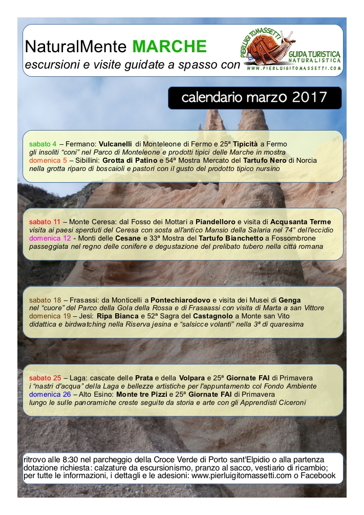 escursioni marzo 2017