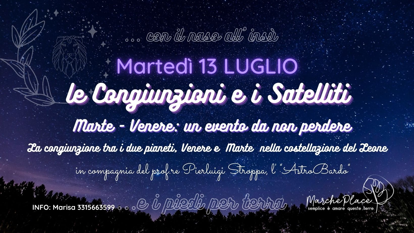 congiunzione Marte Venere