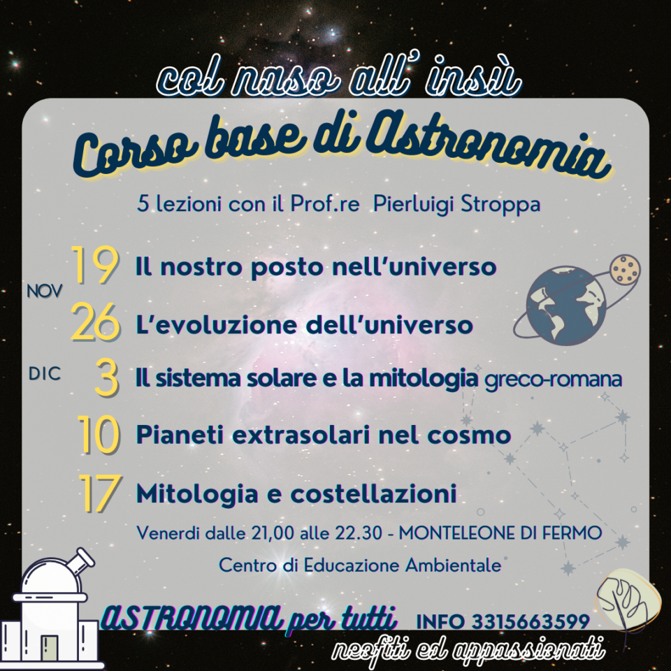 corso di astronomia