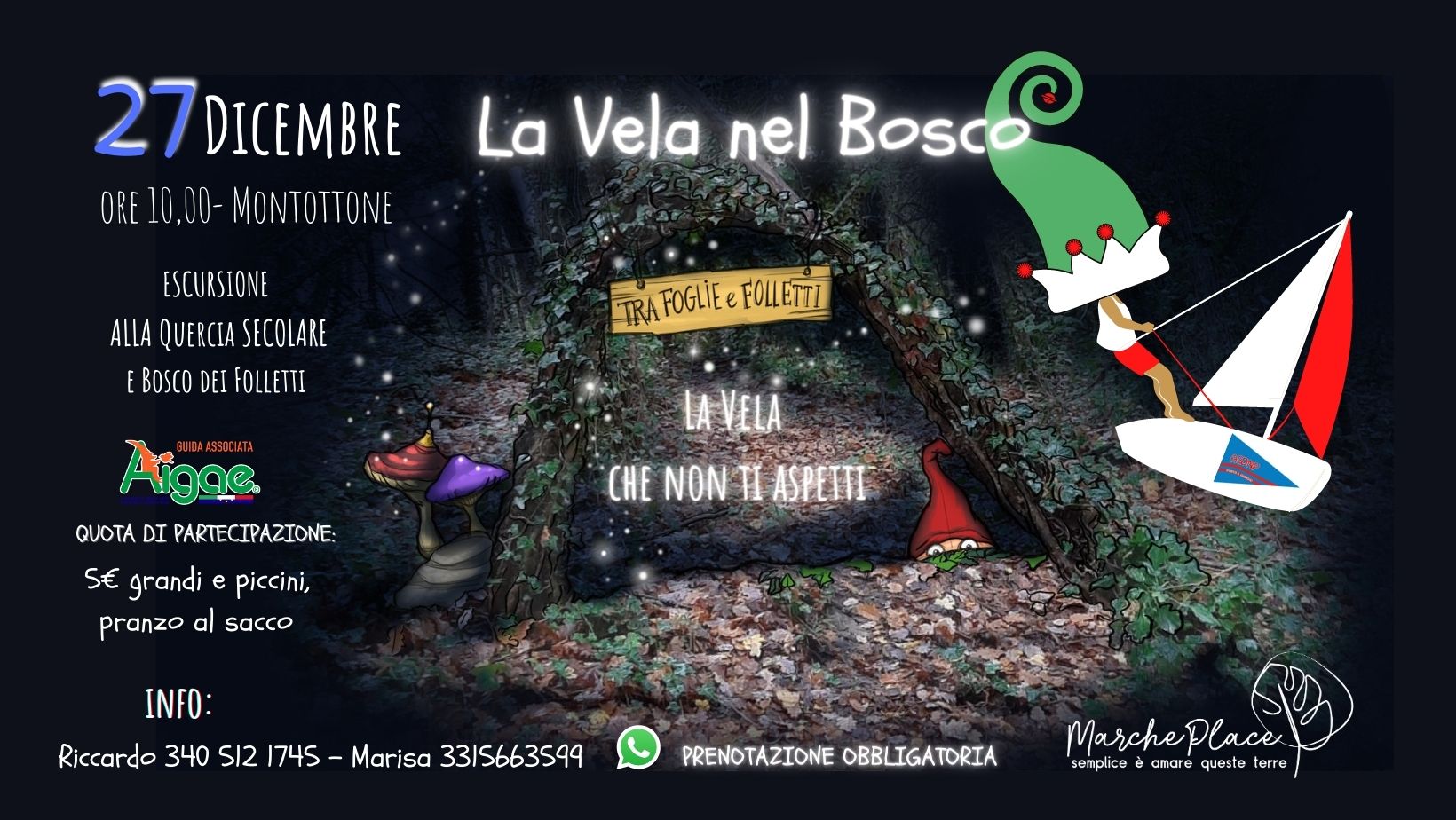 vela nel bosco